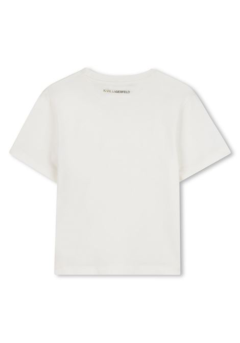 T-shirt con stampa KARL LAGERFELD KIDS | Z30946195